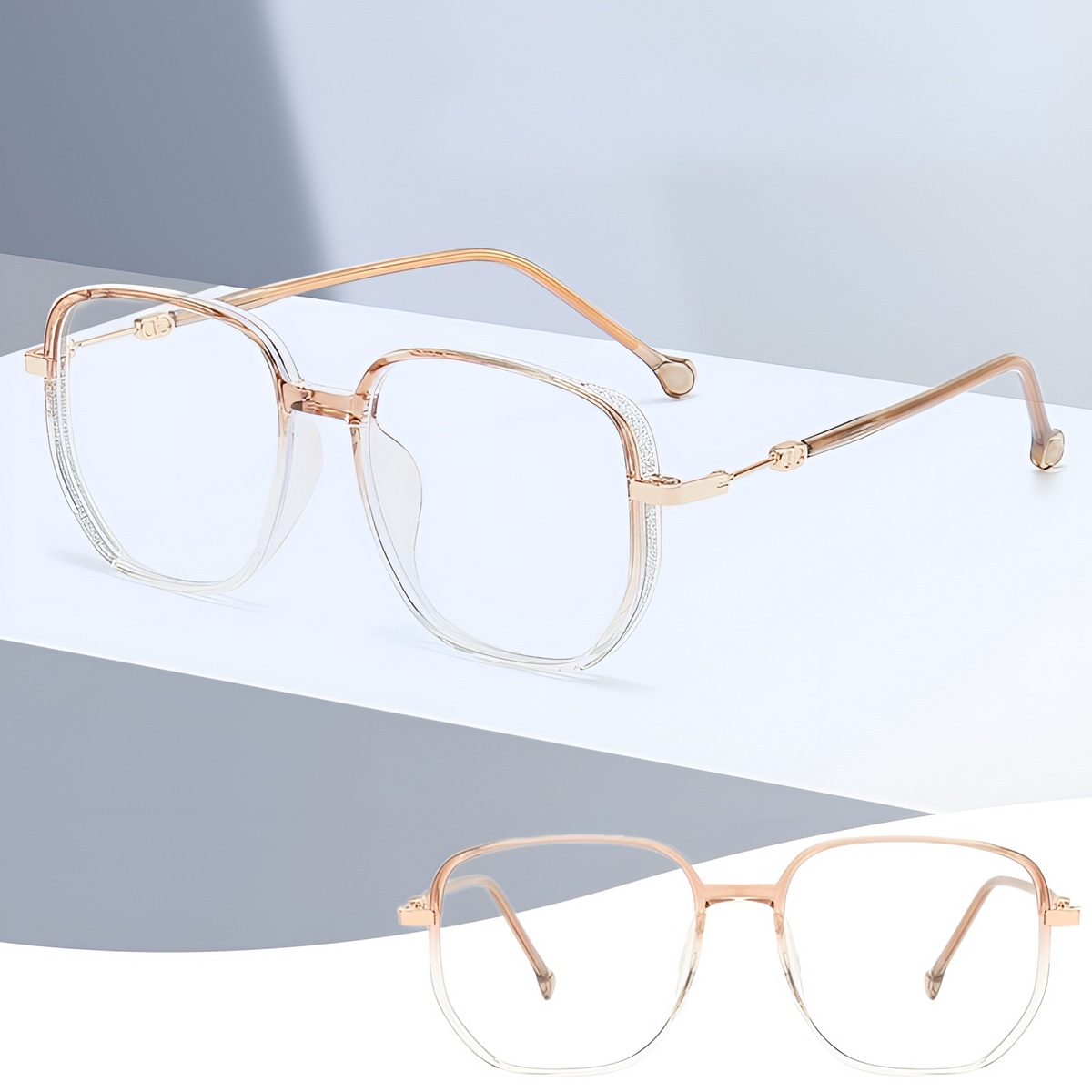 Multifokale Lesebrille mit Blaulichtfilter und UV-Schutz, Antireflexbeschichtung, ergonomisches Gestell | Sansoti