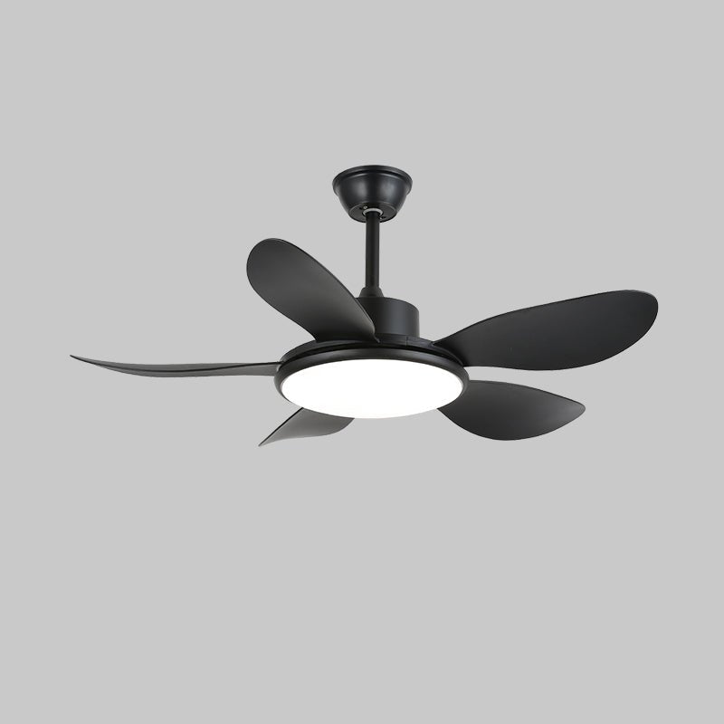 Plafondventilator met LED-verlichting en afstandsbediening | Scandinavisch design met houtnerf afwerking | Sansoti