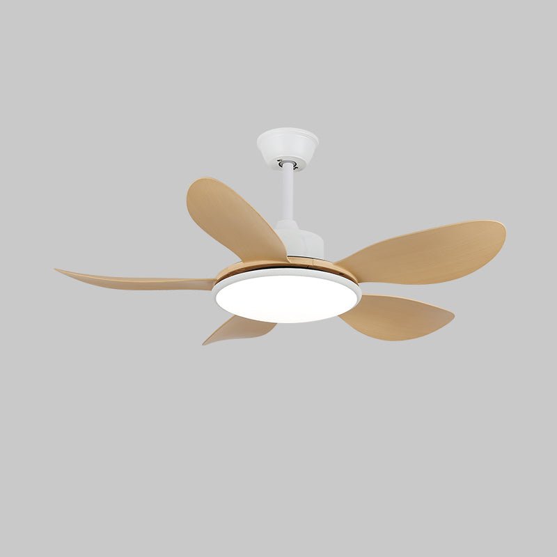 Plafondventilator met LED-verlichting en afstandsbediening | Scandinavisch design met houtnerf afwerking | Sansoti