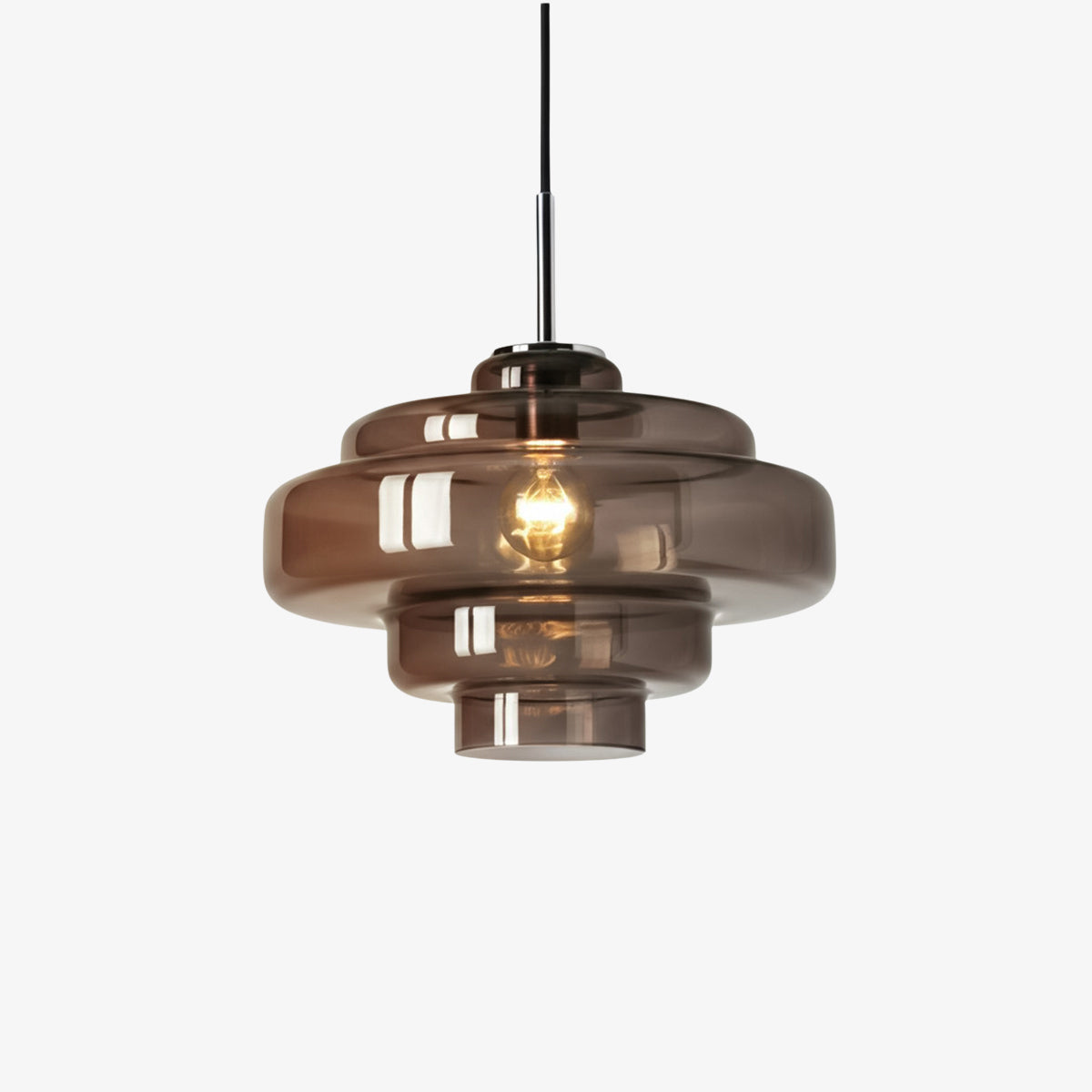 Gekleurde Glazen Hanglamp met Verstelbare Ophanging – Moderne Lichtpunt voor Eetkamer Keuken Woonkamer | Sansoti