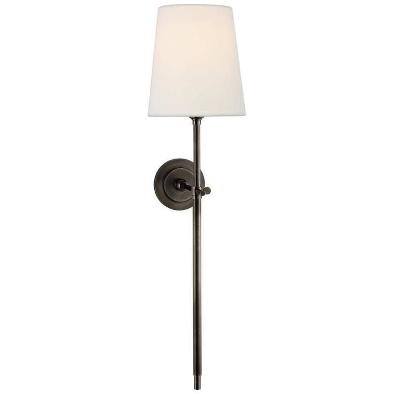 Wandleuchte Messing Stoff Leinen Konischer Schirm Klassisches Design Wohnzimmer Schlafzimmer Esszimmer Warmes Stimmungslicht | Sansoti
