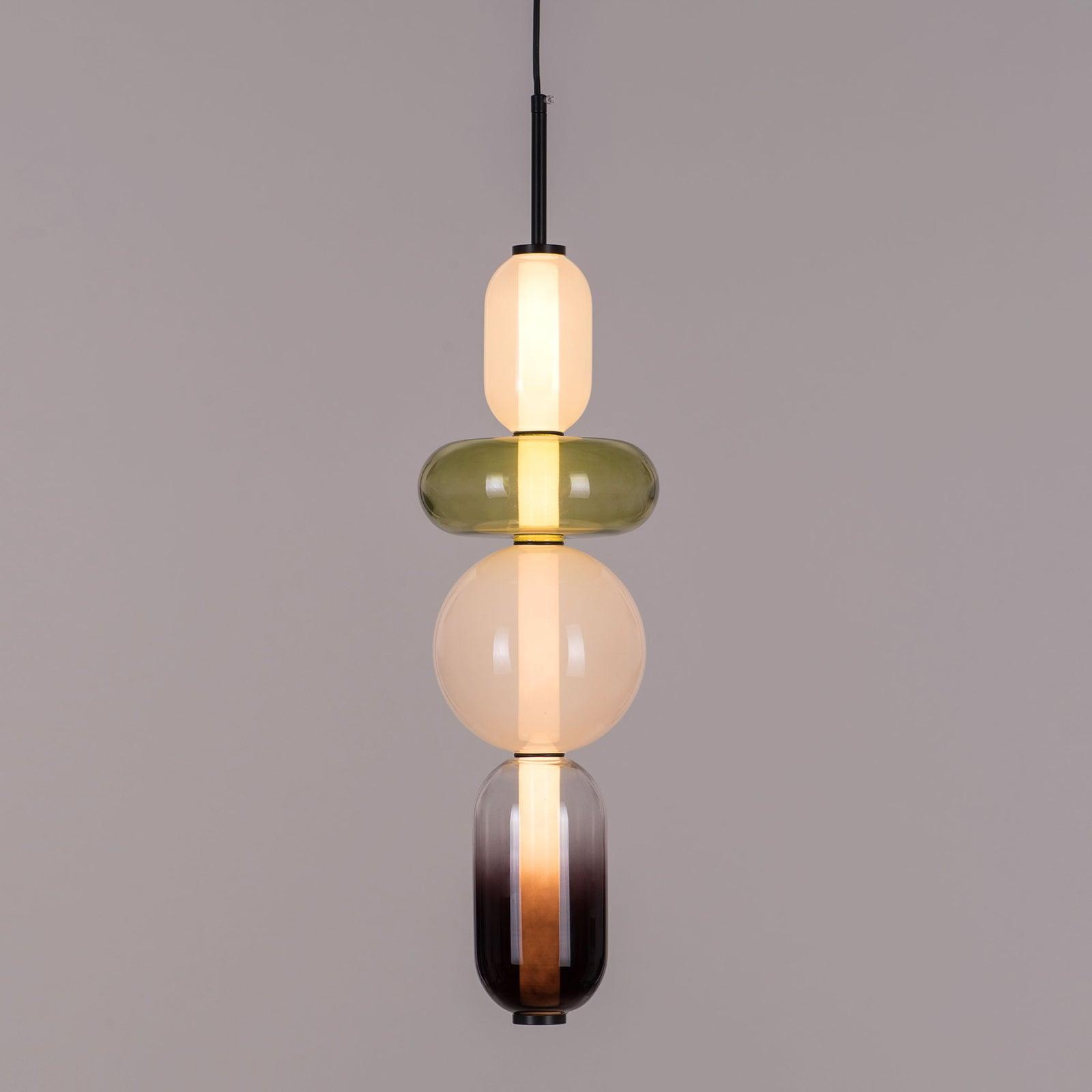 Hängelampe Farbiges Glas Acryl LED Dimmbar Metall 16-18cm 8 Modelle Wohnzimmer Esszimmer Modern | Restfield