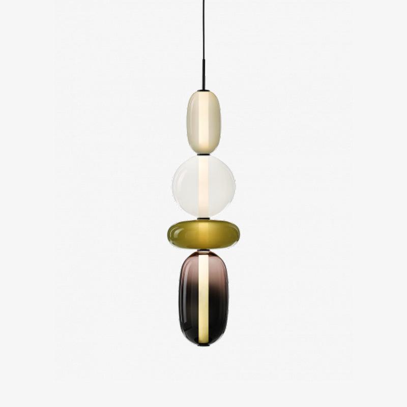 Hängelampe Farbiges Glas Acryl LED Dimmbar Metall 16-18cm 8 Modelle Wohnzimmer Esszimmer Modern | Restfield