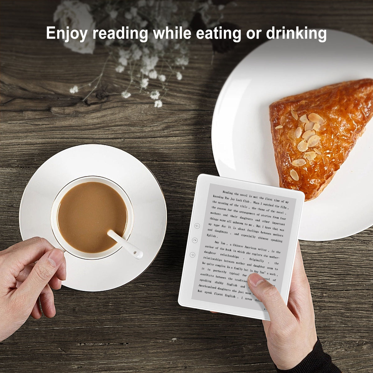 Digitaler E-Reader mit 6-Zoll-E-Ink-Display, 32 GB, WLAN, Hörbüchern, PDF-, EPUB- und TXT-Formaten, langer Akkulaufzeit zum Lesen | Sansoti