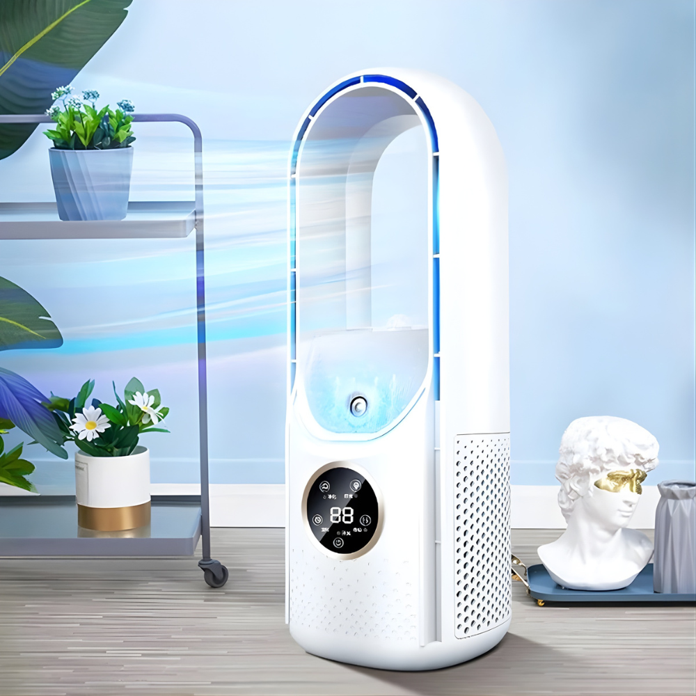 Mobile Air Cooler with LED Display – Compact Cooling System for Desk or Table | Sansoti