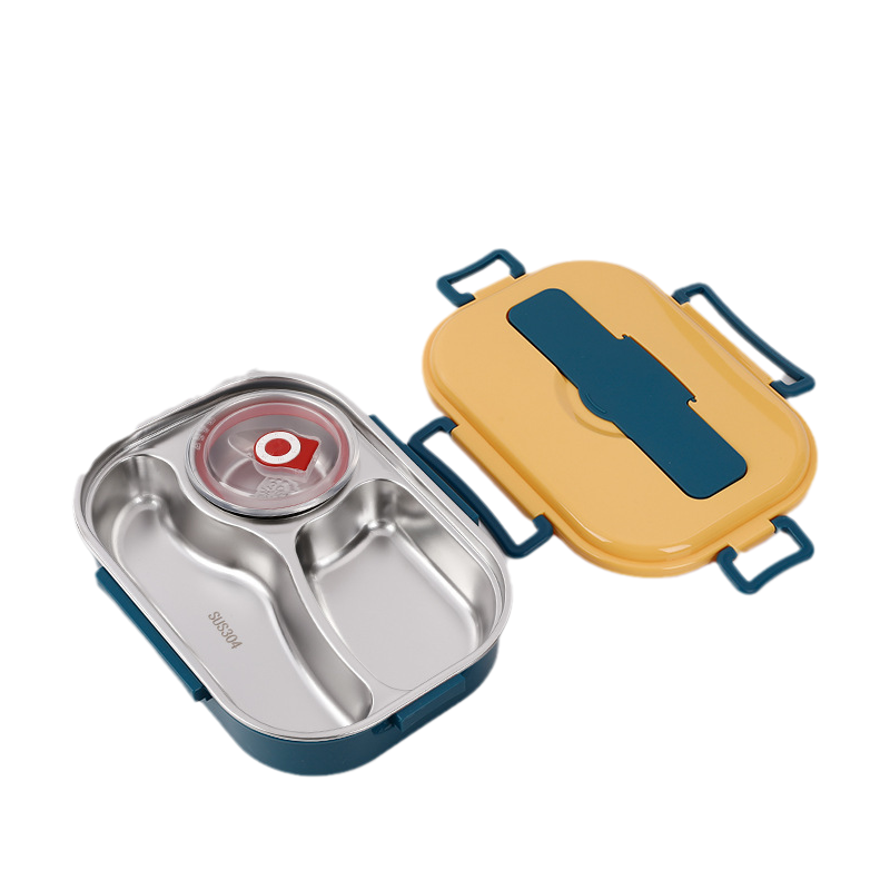 Boîte repas isotherme en acier inoxydable – Bentobox compartimentée – Étanche et isolante pour le travail, l’école et les pique-niques | Sansoti
