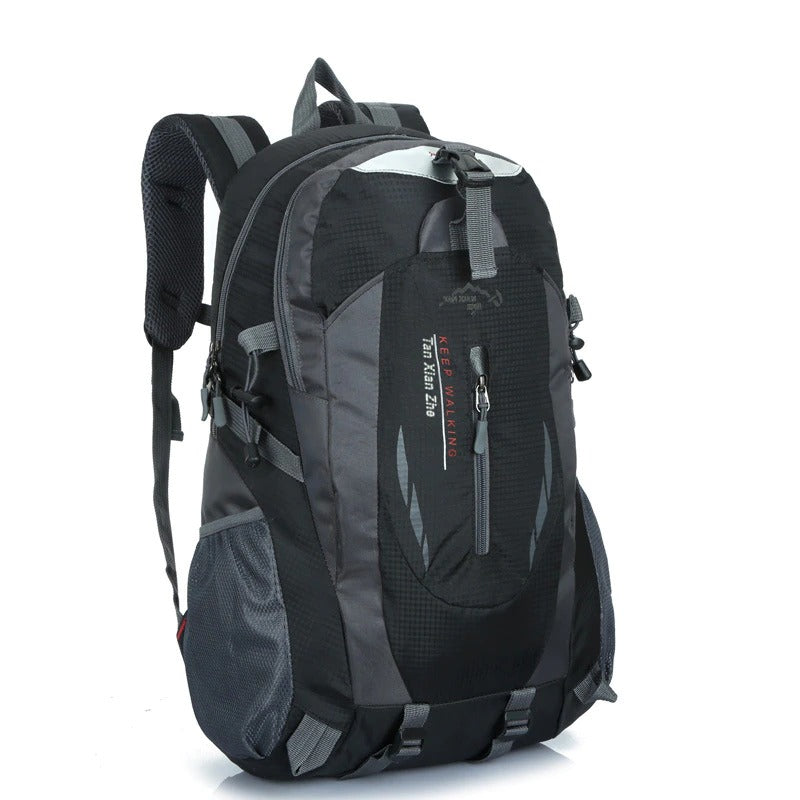 Wasserdichter Outdoor-Rucksack, 50 l, Nylon, Schwarz, Grün, Blau, Orange, Rot, zum Camping, Wandern, Reisen und Rucksackreisen | Sansoti