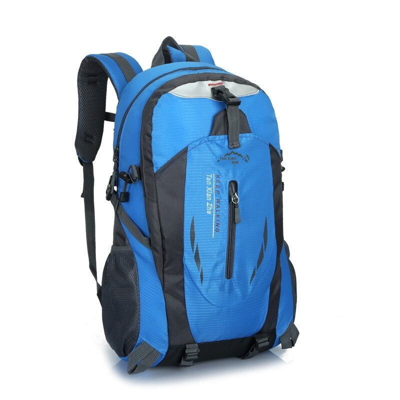 Wasserdichter Outdoor-Rucksack, 50 l, Nylon, Schwarz, Grün, Blau, Orange, Rot, zum Camping, Wandern, Reisen und Rucksackreisen | Sansoti