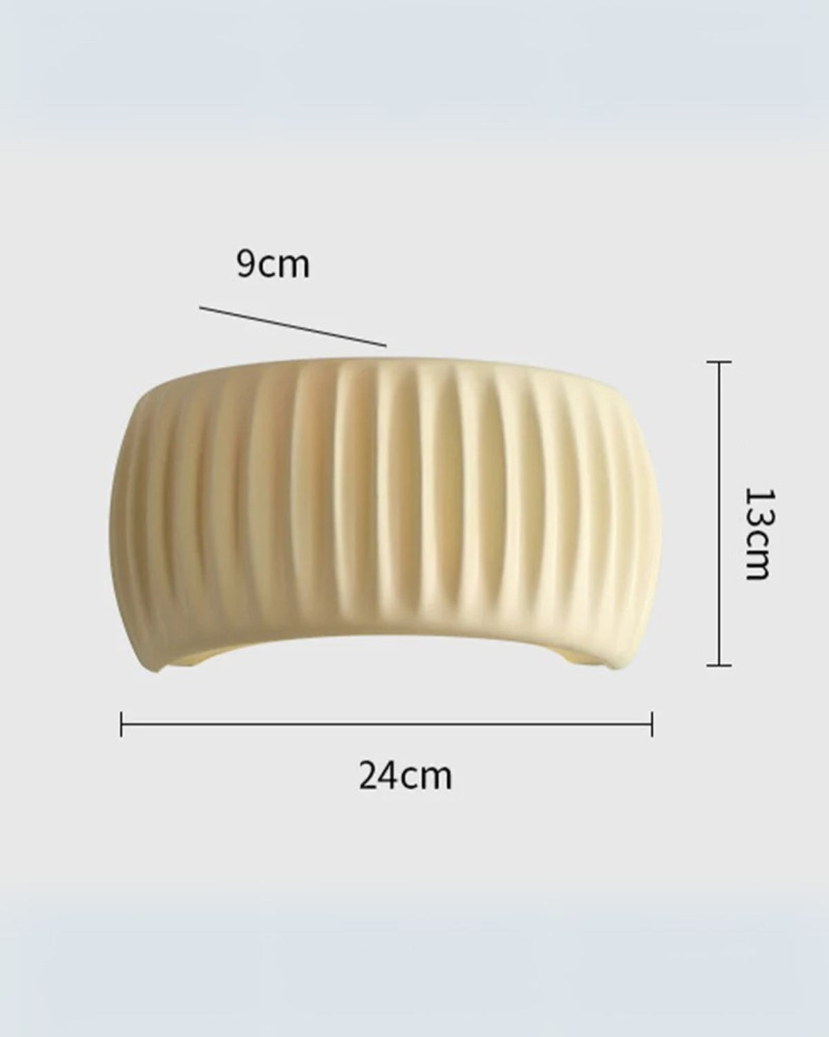 Wandlamp met Golvende Textuur in Natuurlijke Aardtinten voor Sfeervolle Verlichting | Moderne Wandverlichting Ambachtelijk Design Warm Licht Omhoog en Omlaag | Sansoti
