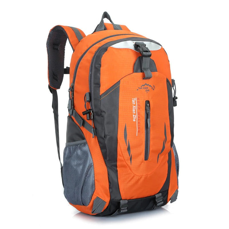 Wasserdichter Outdoor-Rucksack, 50 l, Nylon, Schwarz, Grün, Blau, Orange, Rot, zum Camping, Wandern, Reisen und Rucksackreisen | Sansoti