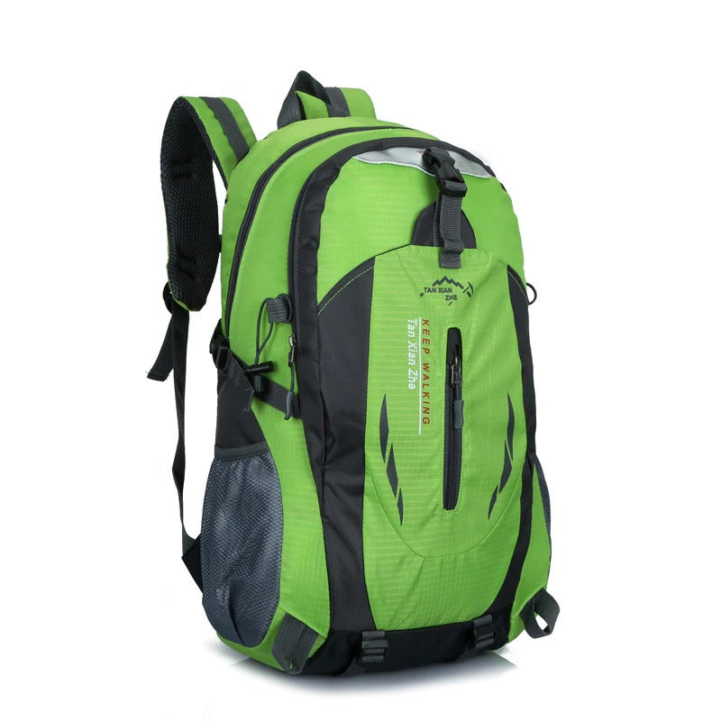 Wasserdichter Outdoor-Rucksack, 50 l, Nylon, Schwarz, Grün, Blau, Orange, Rot, zum Camping, Wandern, Reisen und Rucksackreisen | Sansoti