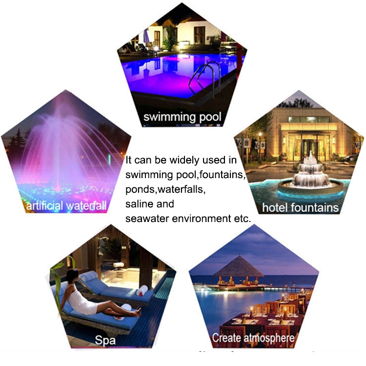 Underwater Lighting LED 15W Wall-Mounted Pool Garden Stainless Steel Waterproof IP68 Outdoor Light Pond Fountain Pool | Sansoti