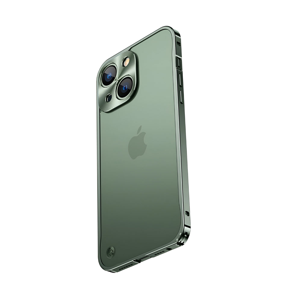 Aluminium Telefoonhoesje Met Polycarbonaatrug en Klickvergrendeling Voor iPhone | Sansoti