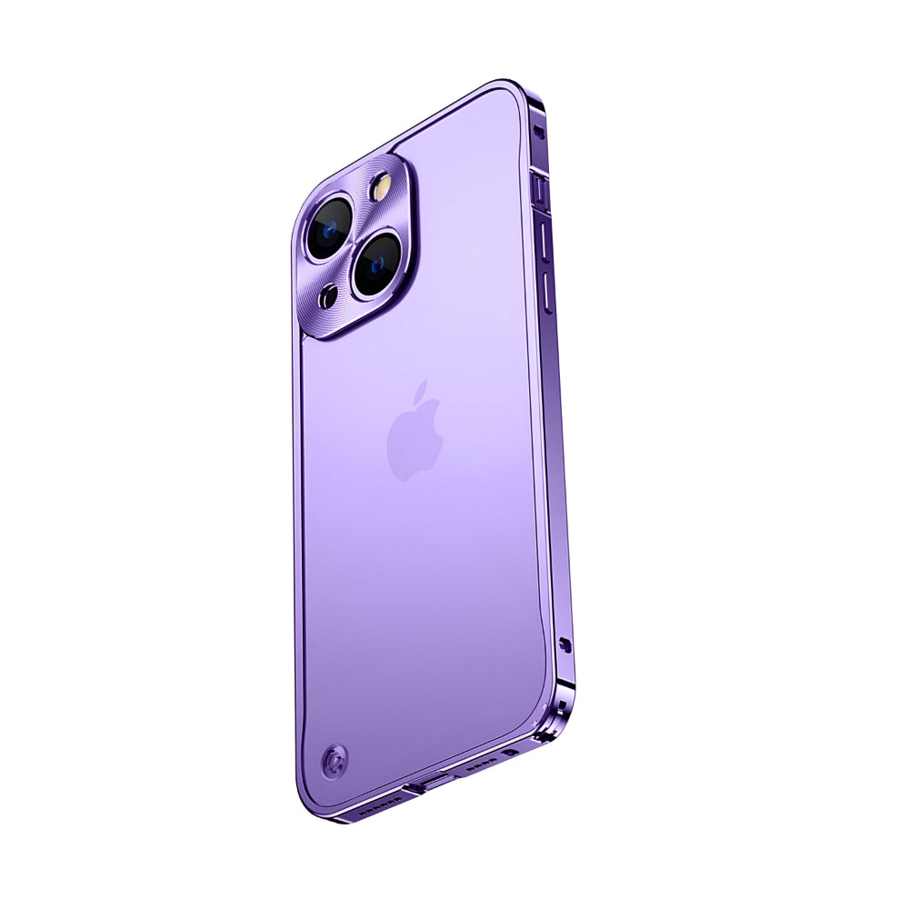 Aluminium Telefoonhoesje Met Polycarbonaatrug en Klickvergrendeling Voor iPhone | Sansoti