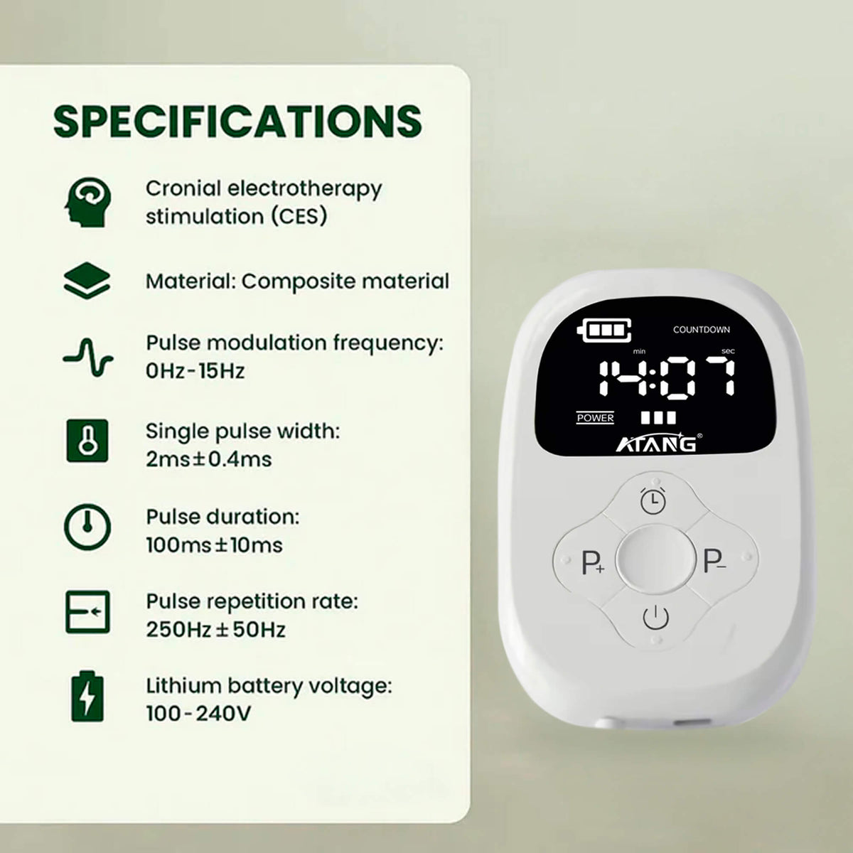 Appareil de relaxation à microstimulation électrique rechargeable pour optimiser le sommeil et réduire le stress à domicile | Sansoti