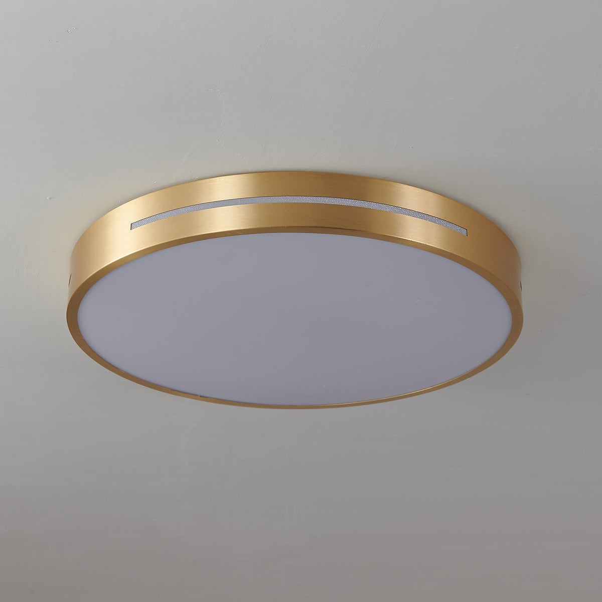Minimalistische Plafondlamp Messing LED Rond Vierkant Strak Design Moderne Plafondverlichting Woonkamer | Sansoti