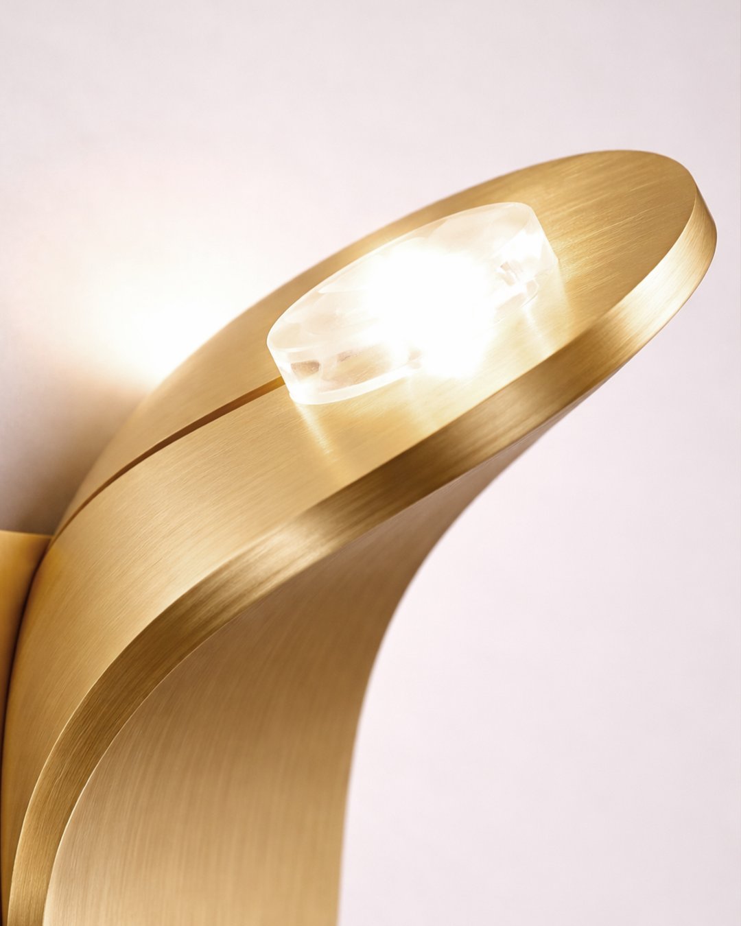 Gebogen Wandlamp Modern Minimalistisch Design Geborstelde Afwerking Diffuus Licht Decoratieve Wandverlichting voor Gang Slaapkamer Woonkamer | Sansoti