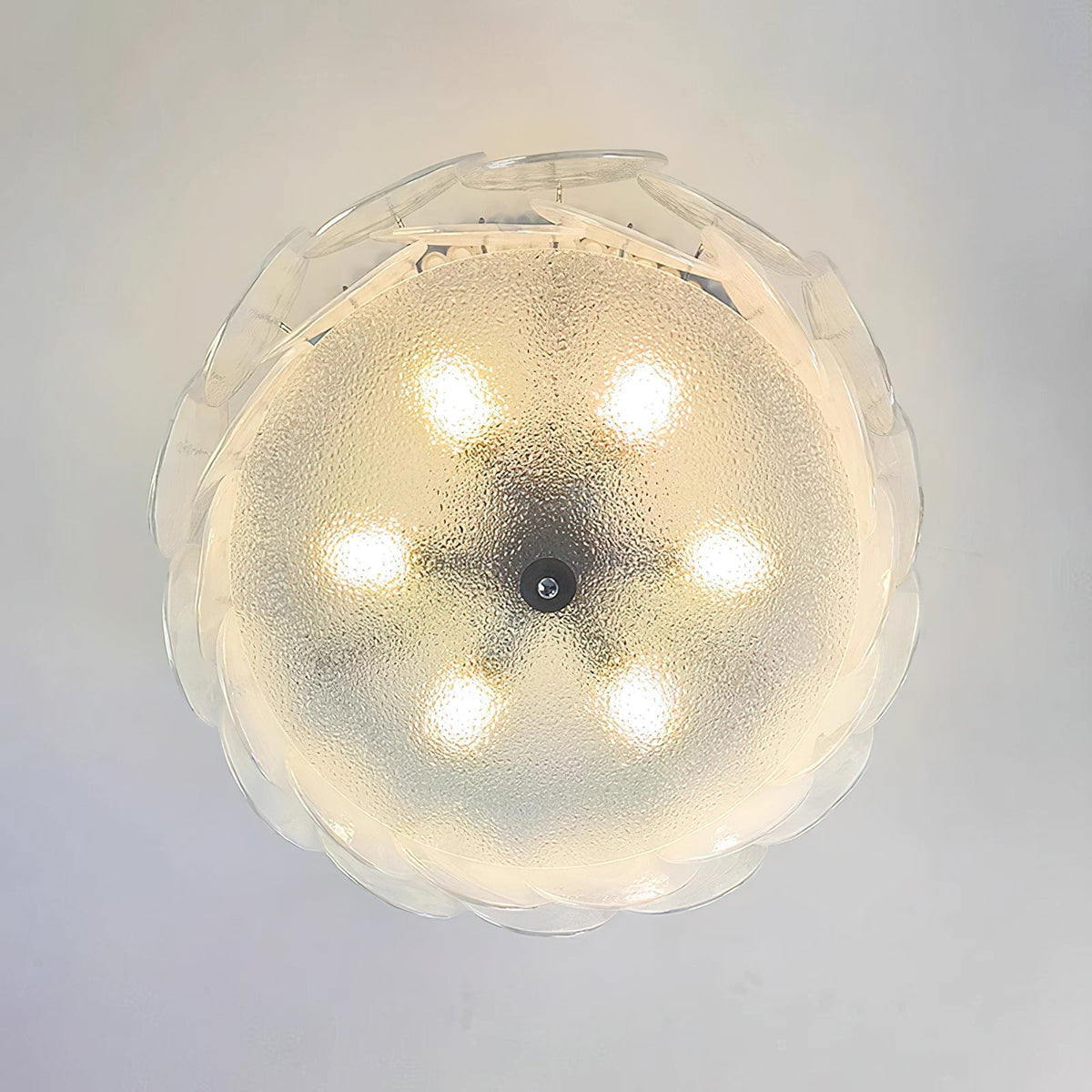 Ceiling Light Glass Globe Metal Chrome E14 Ambient Light Modern Scandinavian Interior Living Room Dining Room | Sansoti