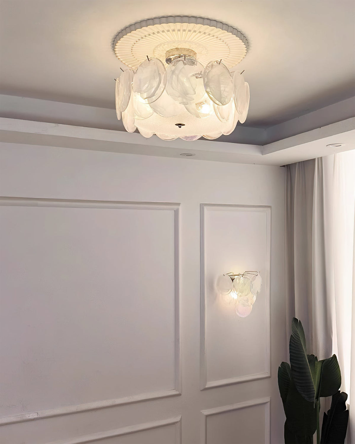 Ceiling Light Glass Globe Metal Chrome E14 Ambient Light Modern Scandinavian Interior Living Room Dining Room | Sansoti