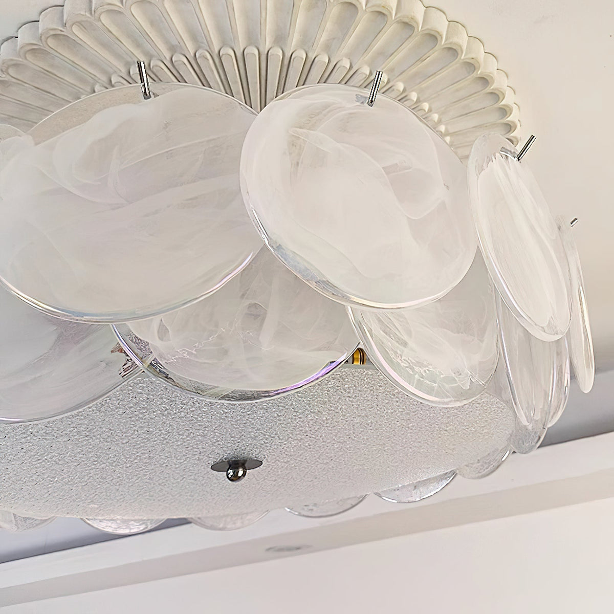 Ceiling Light Glass Globe Metal Chrome E14 Ambient Light Modern Scandinavian Interior Living Room Dining Room | Sansoti