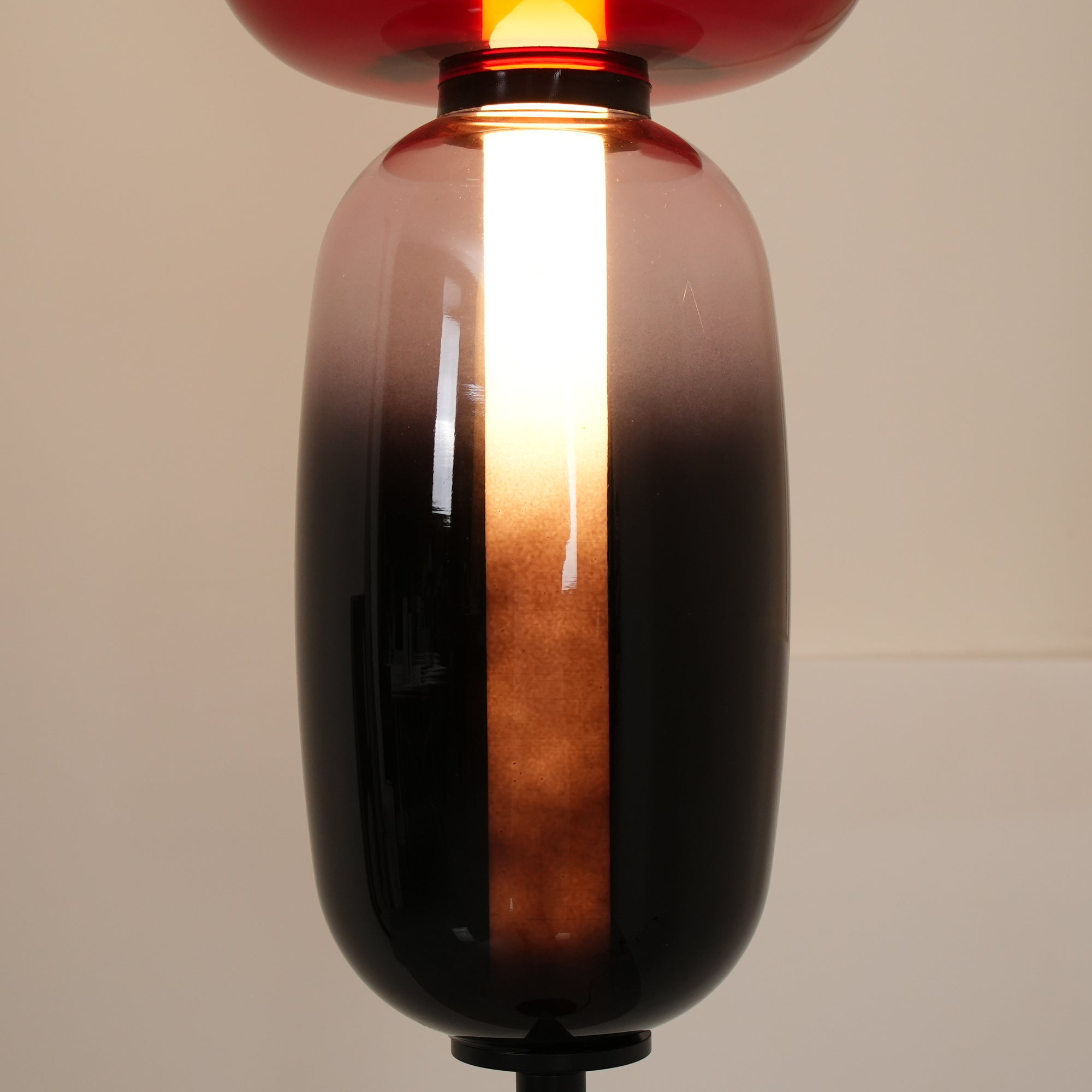 Handgeblazen Glazen Vloerlamp met Artistieke Glasclusters – Decoratief Stijlicoon met Geïntegreerde LED – Verkrijgbaar in Twee Hoogtes | Sansoti
