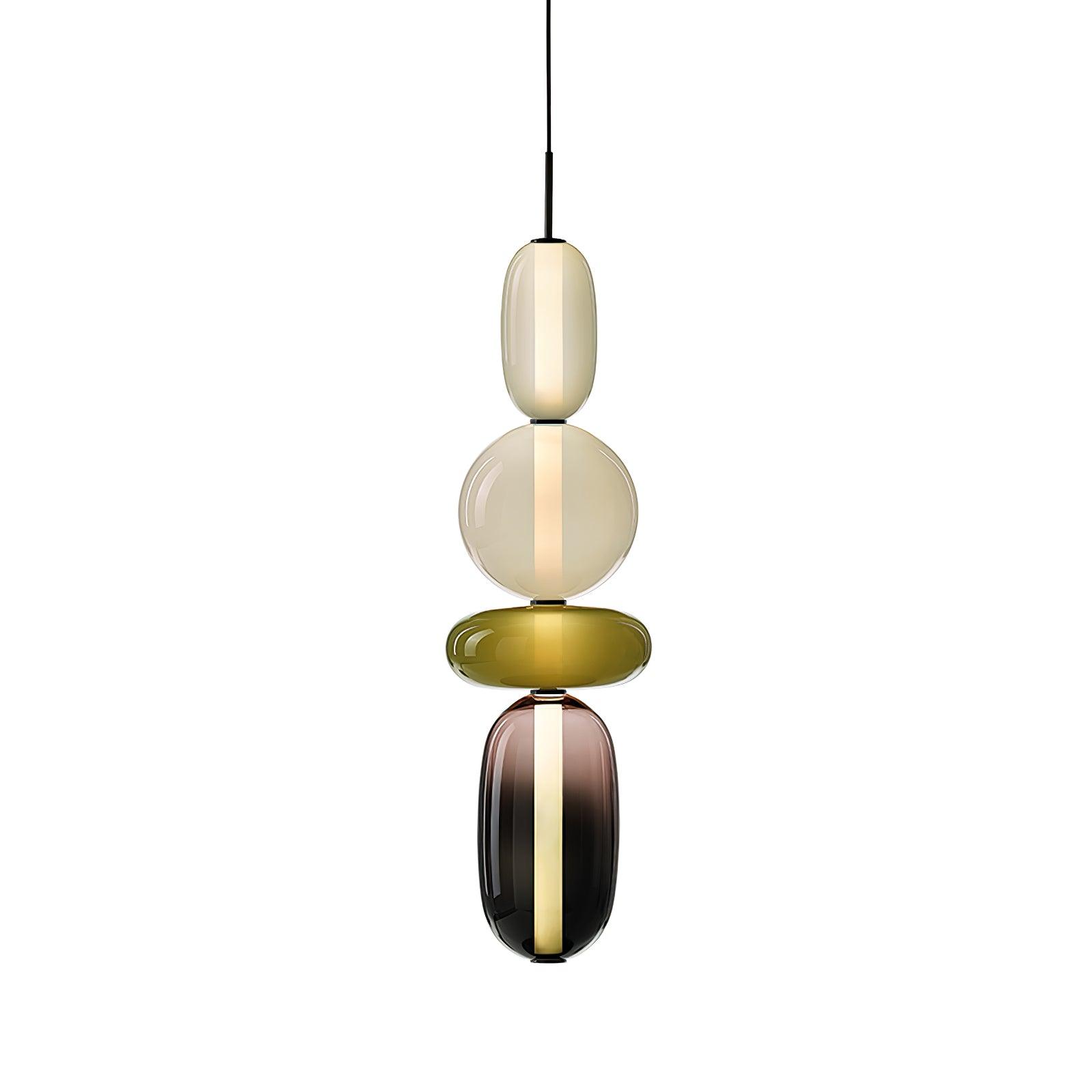 Hängelampe Farbiges Glas Acryl LED Dimmbar Metall 16-18cm 8 Modelle Wohnzimmer Esszimmer Modern | Restfield