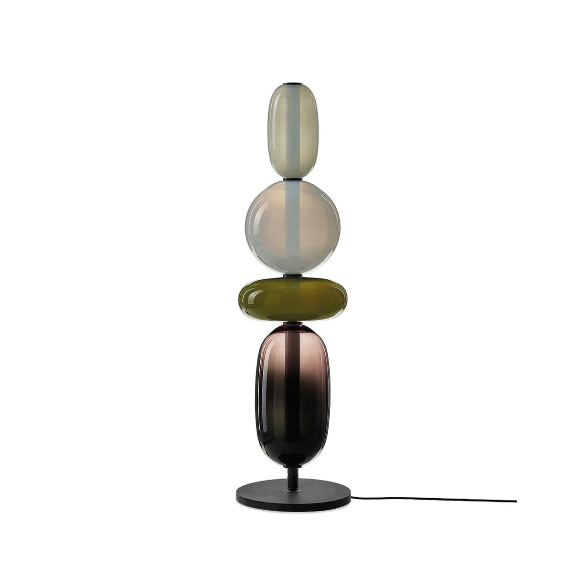 Designer Table Lamp Colored Glass Acrylic Dimmable LED Remote Control Decorative Modern Ambient Lighting Interior | Sansoti