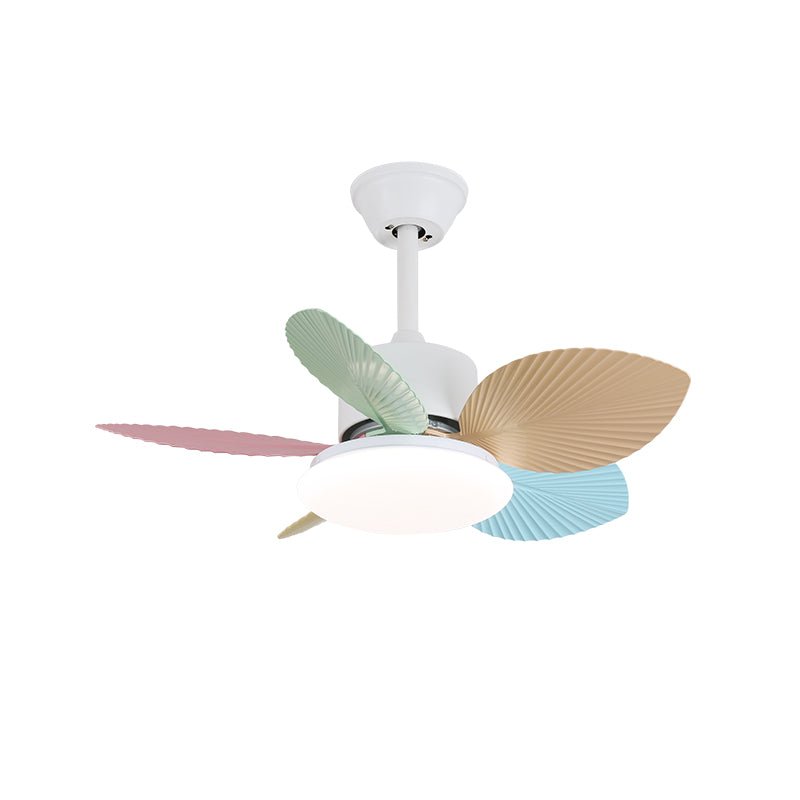Plafondventilator met gekleurd glaslicht – Ø76cm dimbaar – 6 snelheden incl. afstandsbediening – stille motor – modern design voor woonkamer slaapkamer | Sansoti