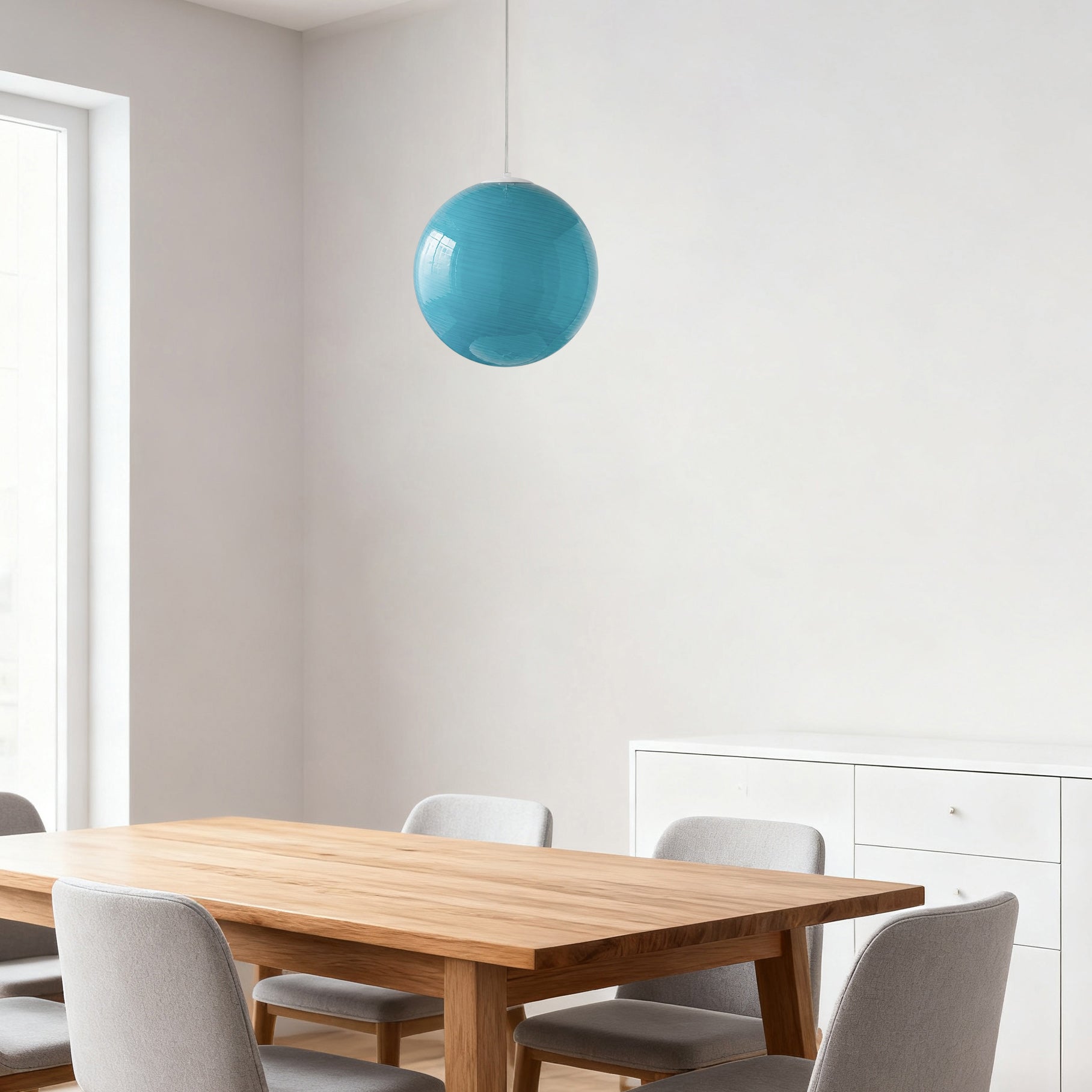 Glazen Hanglamp met Gedraaide Vorm – Handgeblazen Designverlichting voor Keukeneiland en Eetruimte | Sansoti