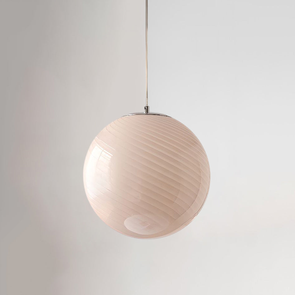 Glazen Hanglamp met Gedraaide Vorm – Handgeblazen Designverlichting voor Keukeneiland en Eetruimte | Sansoti
