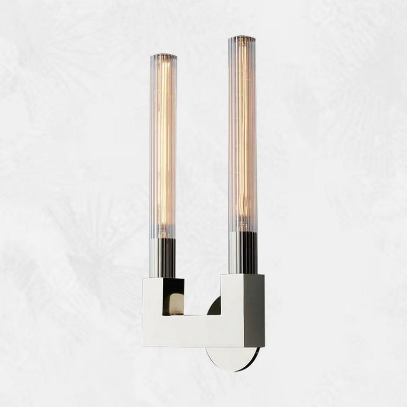 Applique murale en verre style chandelier, laiton, noir, nickel, salon, chambre, salle à manger, éclairage design dimmable | Sansoti