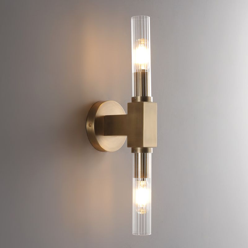 Applique murale en verre style chandelier, laiton, noir, nickel, salon, chambre, salle à manger, éclairage design dimmable | Sansoti