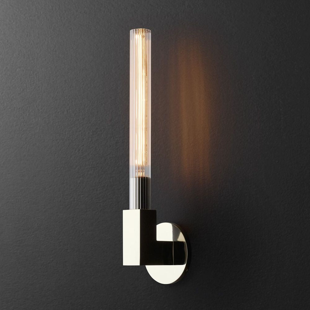 Applique murale en verre style chandelier, laiton, noir, nickel, salon, chambre, salle à manger, éclairage design dimmable | Sansoti