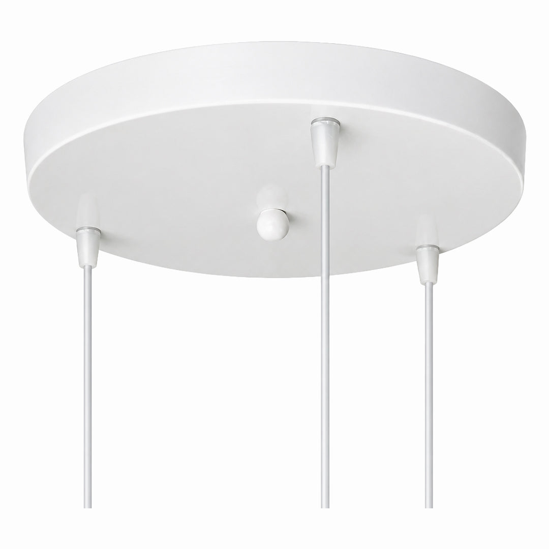 Ronde Plafondkap voor Hanglampen – Gestroomlijnde Basis voor Meerlamps Opstellingen | Sansoti