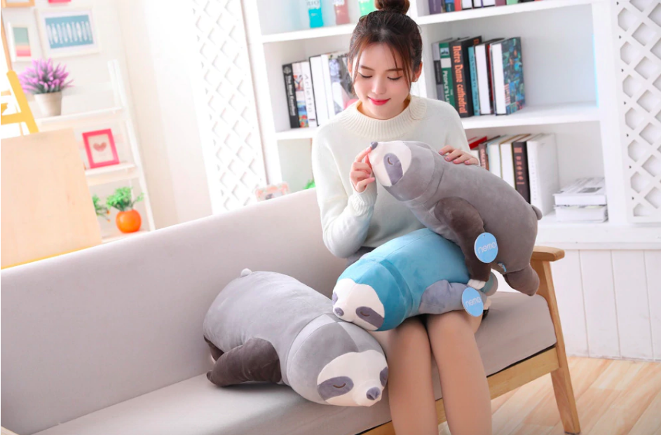 Luiaard Knuffel Groot Zacht Pluche Speelgoed 60-100 cm Kinderen Volwassenen Knuffeldier Cadeau | Sansoti