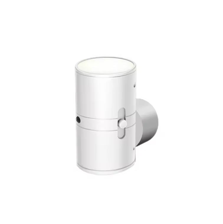Dimmable Plug-In Night Light LED 10x10x8cm Black White Bedroom Hallway Bathroom Children's Room Wall Light | Sansoti