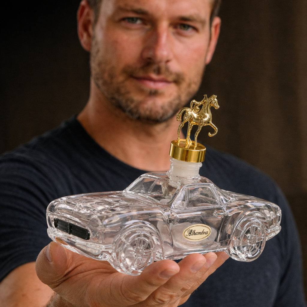 Glazen Whisky Karaf met Sportwagenontwerp 850ml Transparant voor Bar Thuis Decoratief Servies Drankdispenser | Sansoti