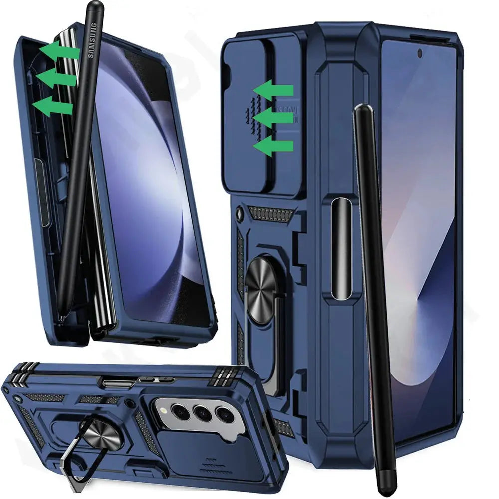 Protective Case with Stand for Samsung Z Fold Phone Magnetic Sturdy Cover Case Flip Cover | Sansoti