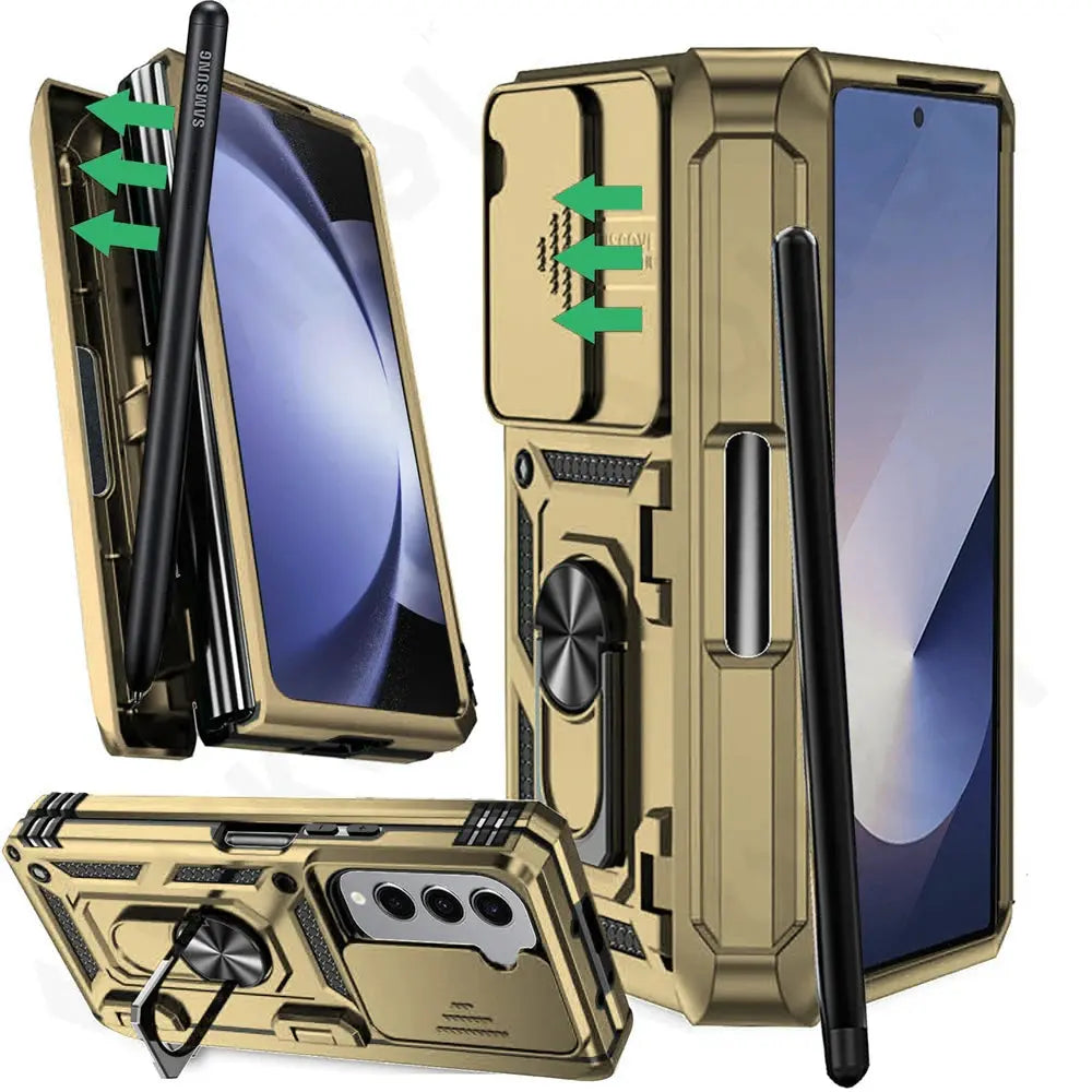 Protective Case with Stand for Samsung Z Fold Phone Magnetic Sturdy Cover Case Flip Cover | Sansoti