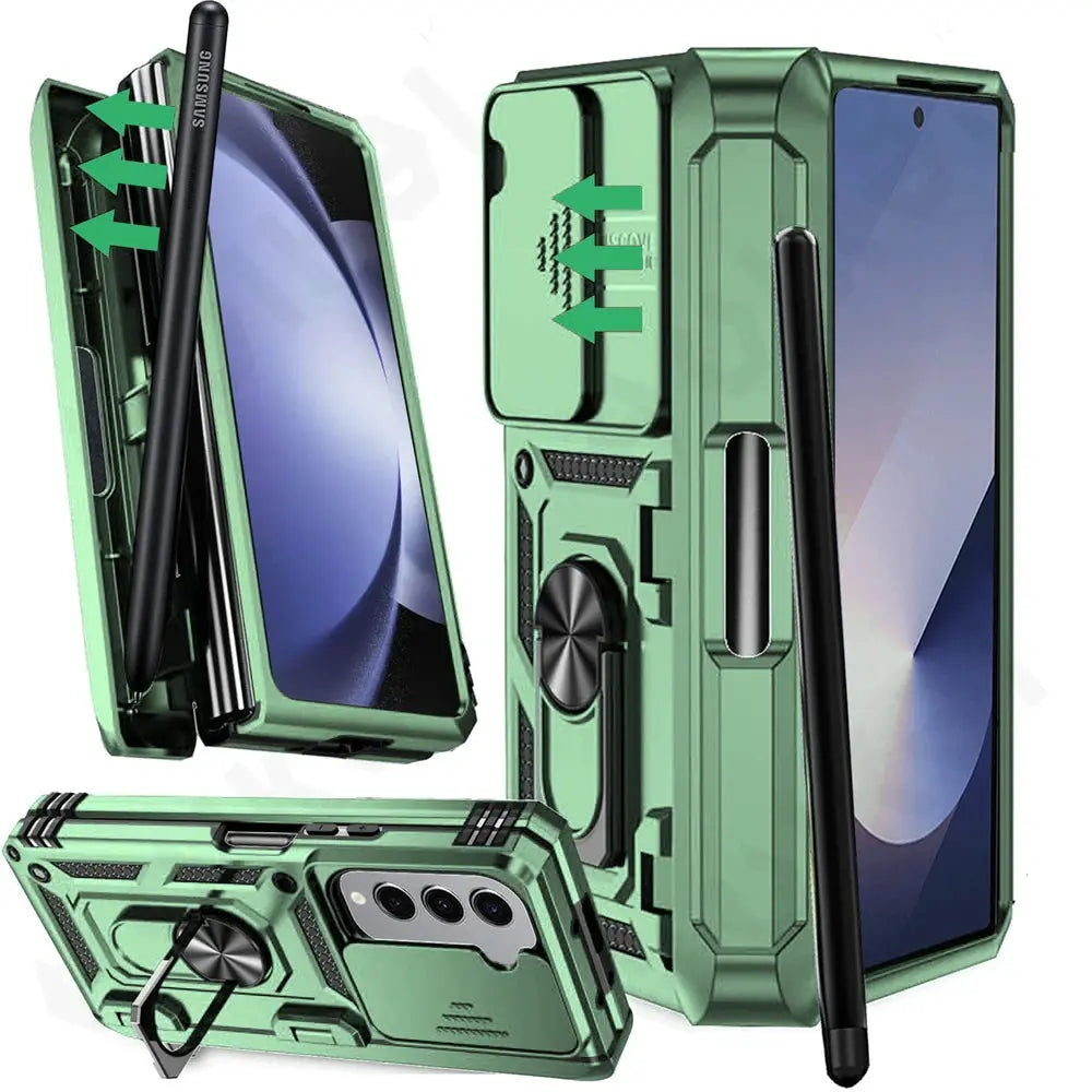 Protective Case with Stand for Samsung Z Fold Phone Magnetic Sturdy Cover Case Flip Cover | Sansoti