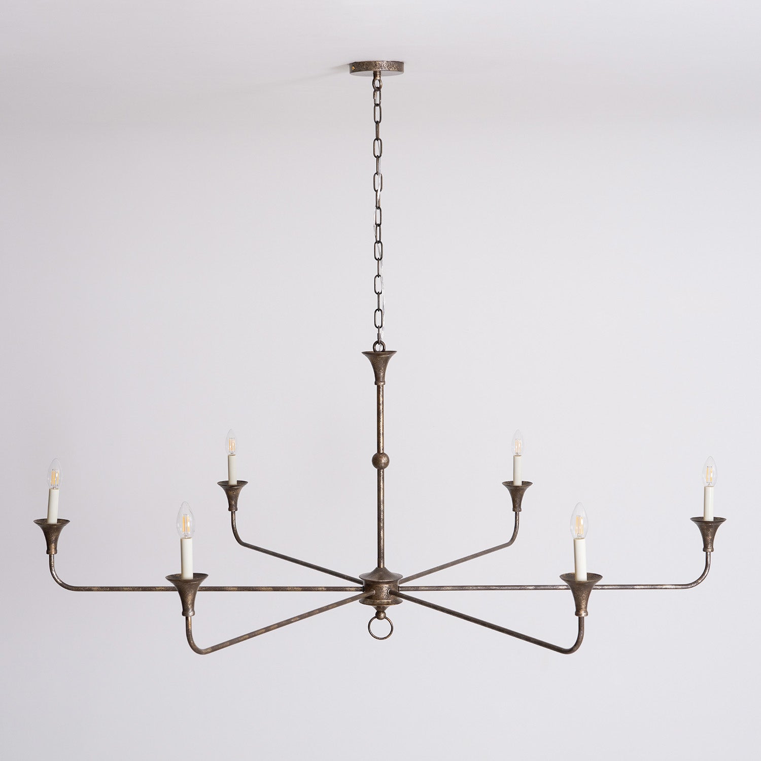 Lampe Bougie Lustre Laiton Métal Or Noir Blanc Nickel Salon Salle à Manger 5 6 Bras Suspension Vintage Lustre Bougies | Restfield