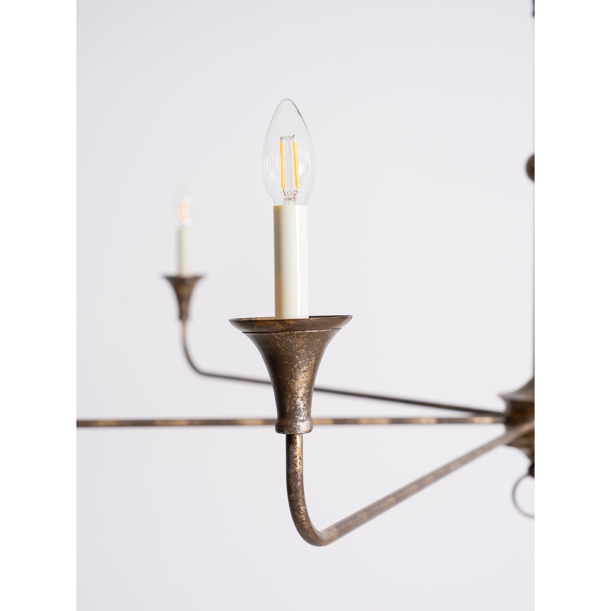 Lampe Bougie Lustre Laiton Métal Or Noir Blanc Nickel Salon Salle à Manger 5 6 Bras Suspension Vintage Lustre Bougies | Restfield