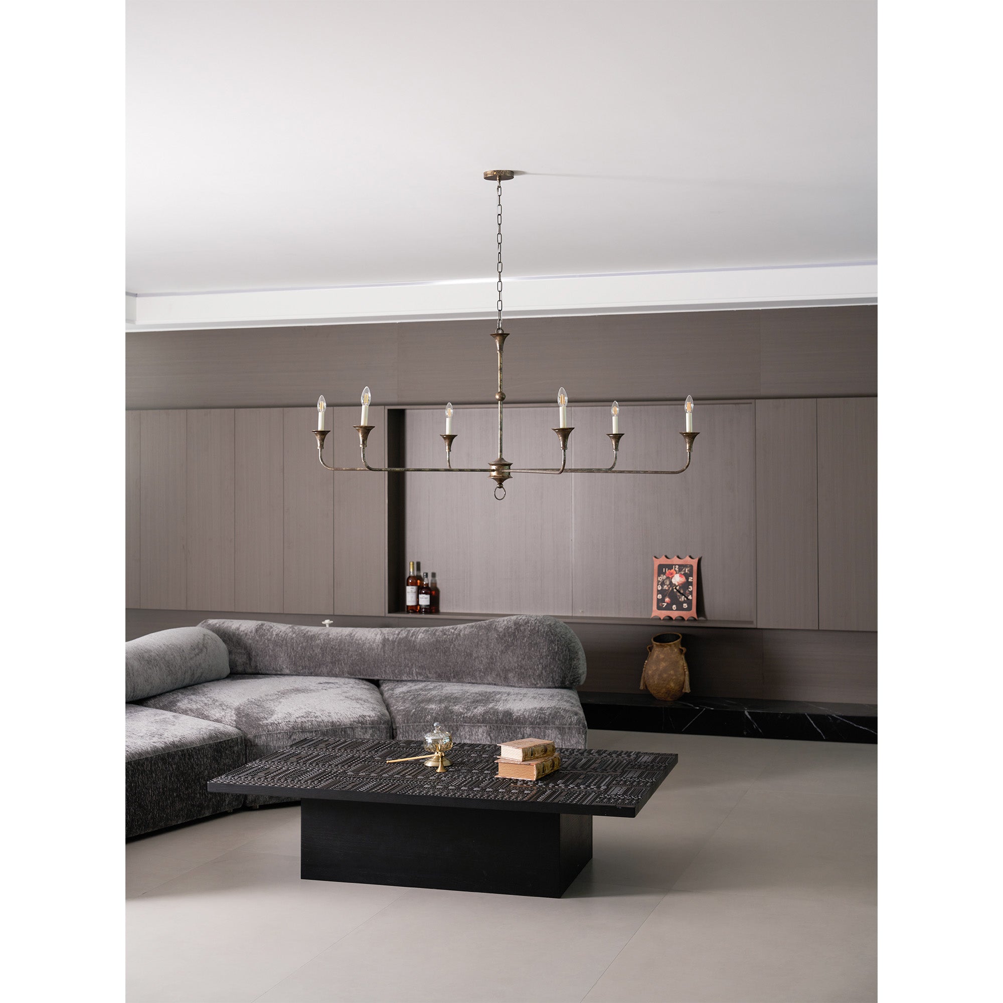 Lampe Bougie Lustre Laiton Métal Or Noir Blanc Nickel Salon Salle à Manger 5 6 Bras Suspension Vintage Lustre Bougies | Restfield