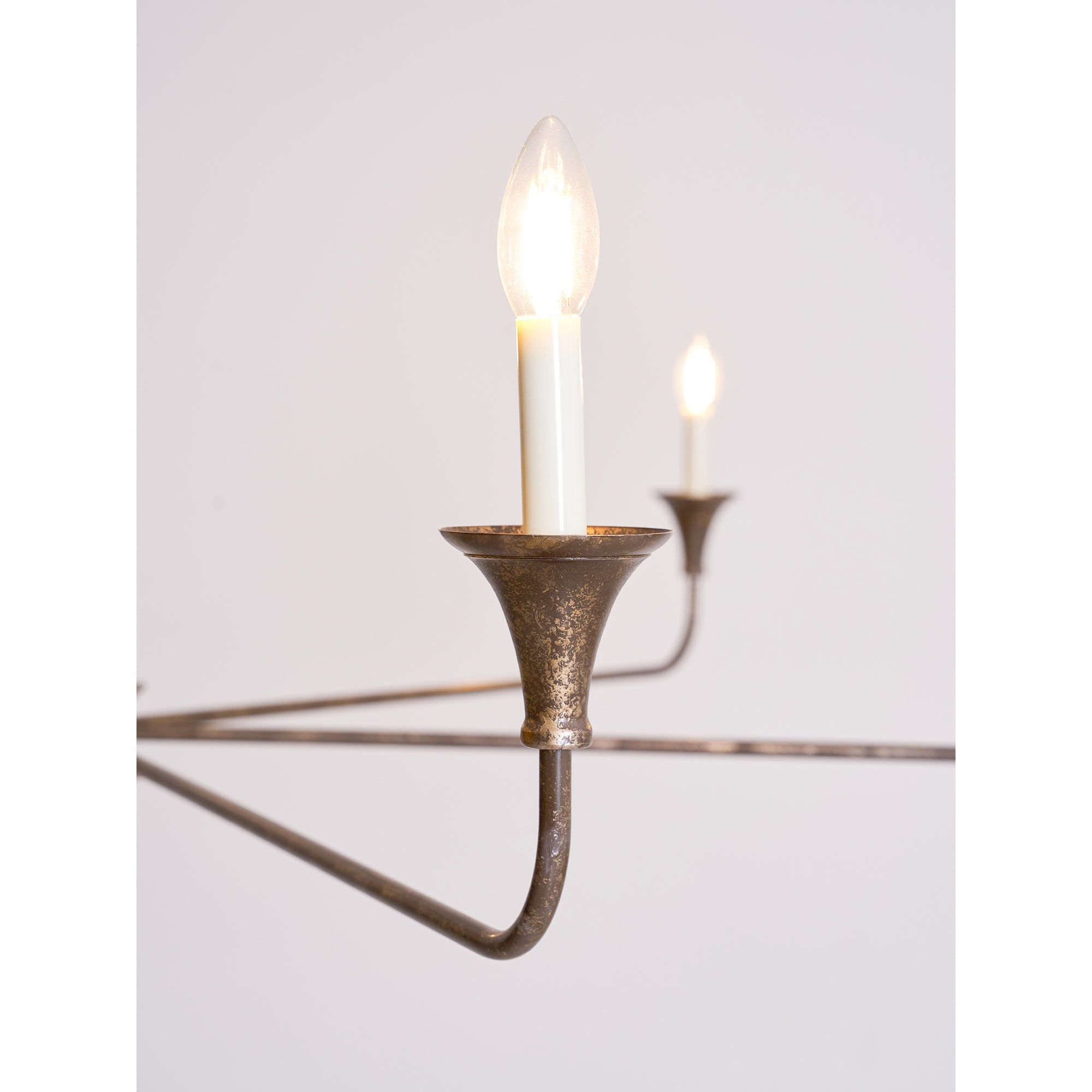 Lampe Bougie Lustre Laiton Métal Or Noir Blanc Nickel Salon Salle à Manger 5 6 Bras Suspension Vintage Lustre Bougies | Restfield