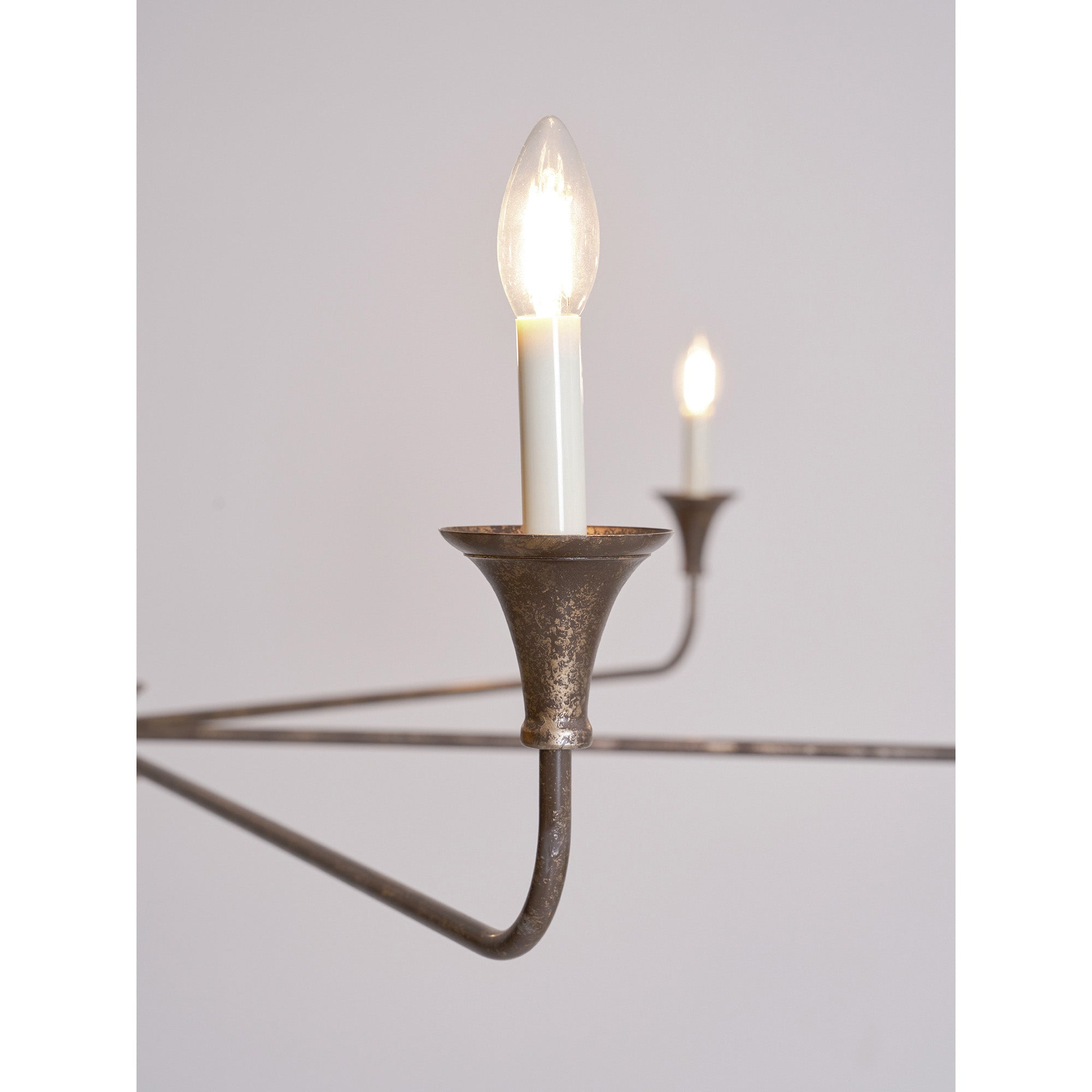 Lampe Bougie Lustre Laiton Métal Or Noir Blanc Nickel Salon Salle à Manger 5 6 Bras Suspension Vintage Lustre Bougies | Restfield