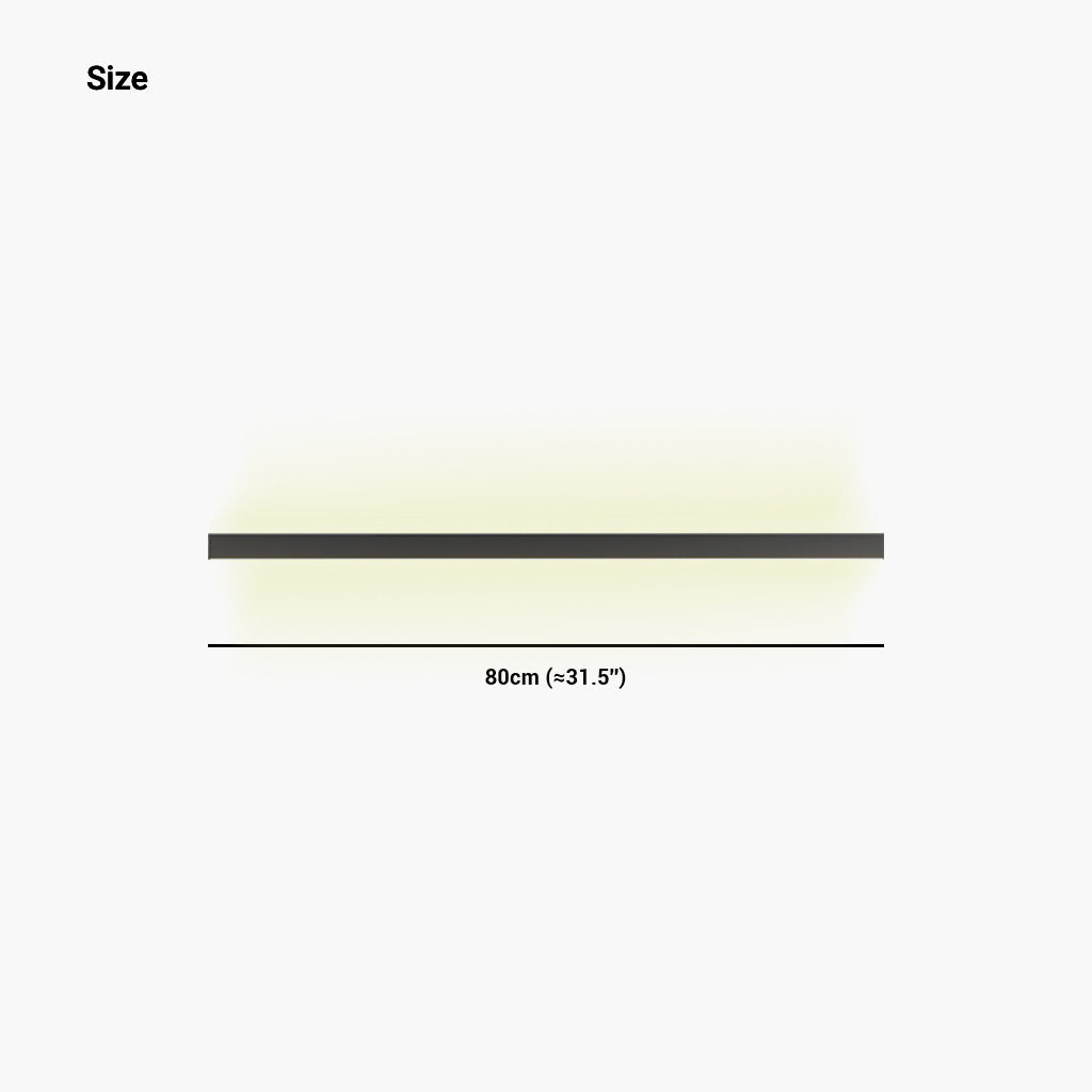 Plafonnier LED linéaire au design épuré, lumière réglable, noir et blanc, éclairage moderne et économe en énergie pour intérieur | Sansoti