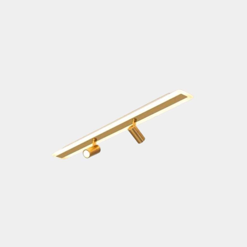 Spot de plafond sur rail linéaire, LED réglable, noir et doré, 3 modes d’éclairage, éclairage moderne sur rail pour salon | Sansoti
