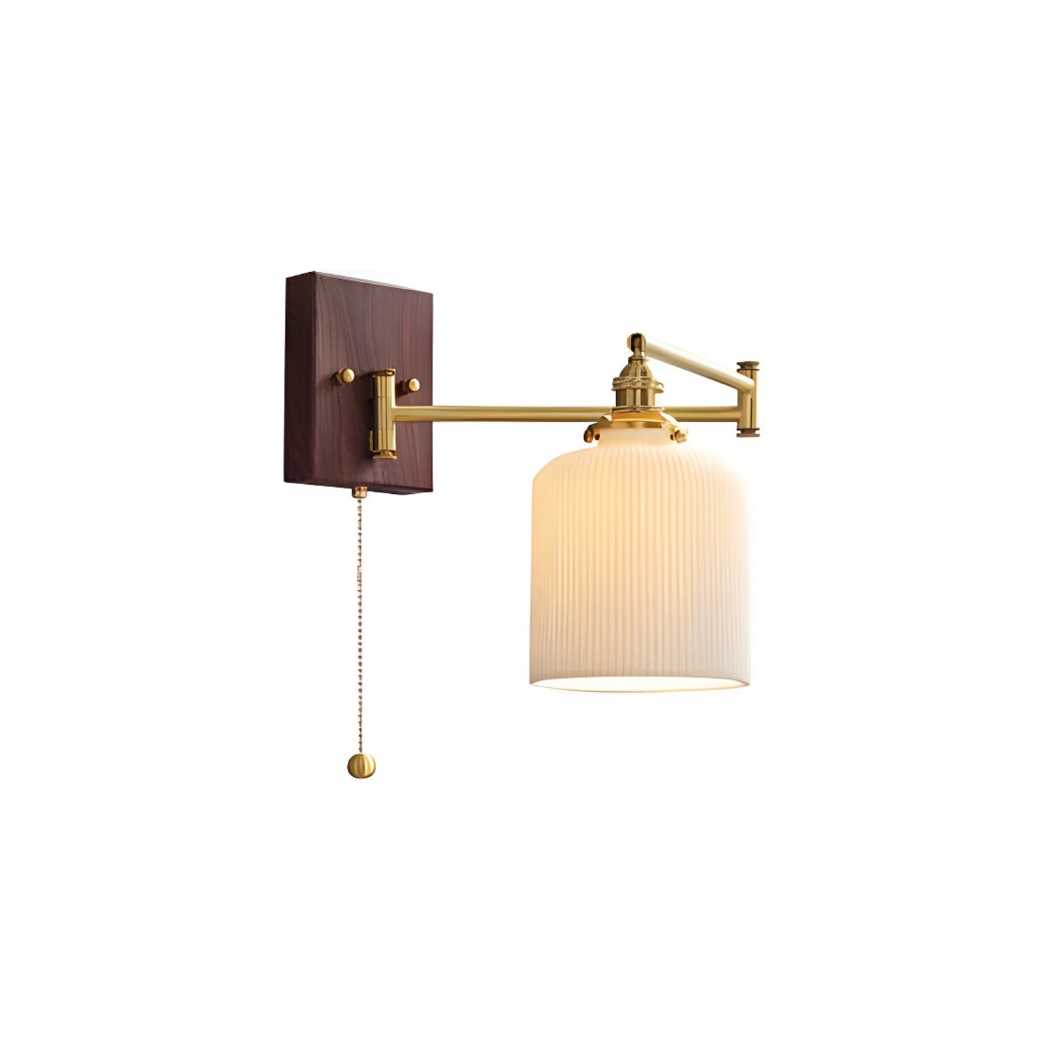 Keramische Wandlamp Geometrisch Design – 5 Modellen Messing & Walnoot | Sansoti