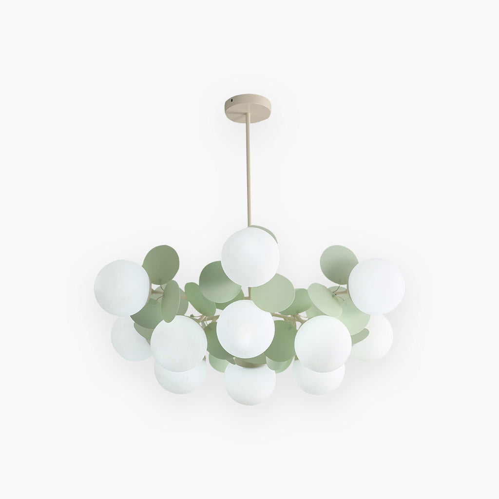 Kroonluchter Modern Opaal Glazen Takken LED Dimbaar Woonkamer Eetkamer Sfeerverlichting Artistiek Design | Sansoti