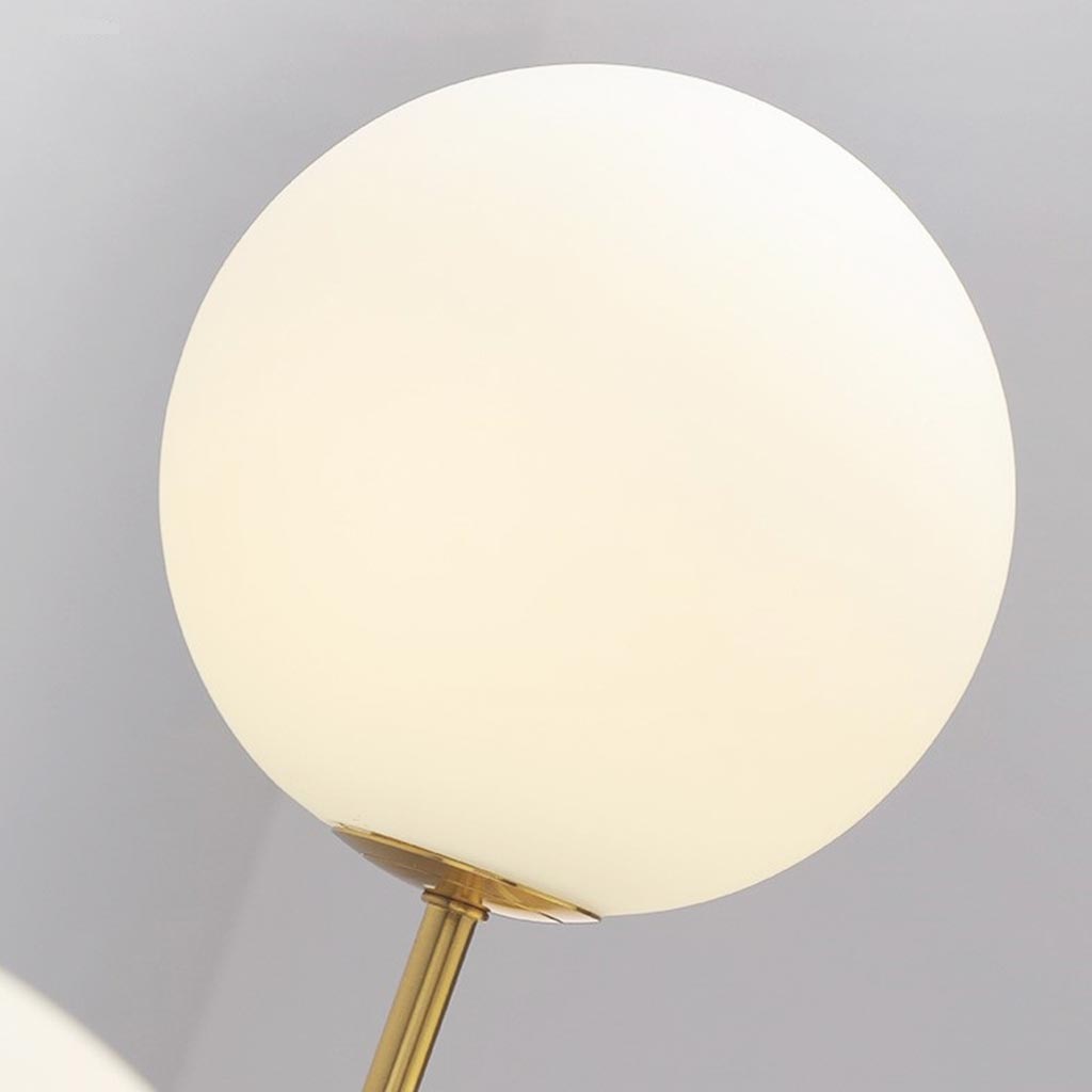 Glaskugel-Kronleuchter im nordisch-modernen Stil, verstellbare Eisen-Hängelampe, Wohnzimmer, Schlafzimmer, Esszimmer | Sansoti
